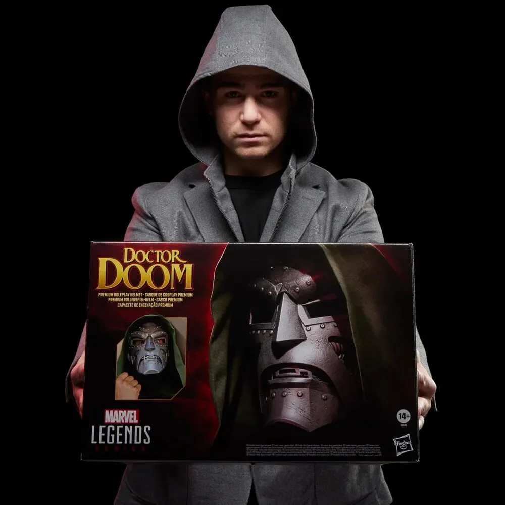 Marvel Legends Doctor Doom Helmet Adult Gray Roleplay Collectible Mask Gear